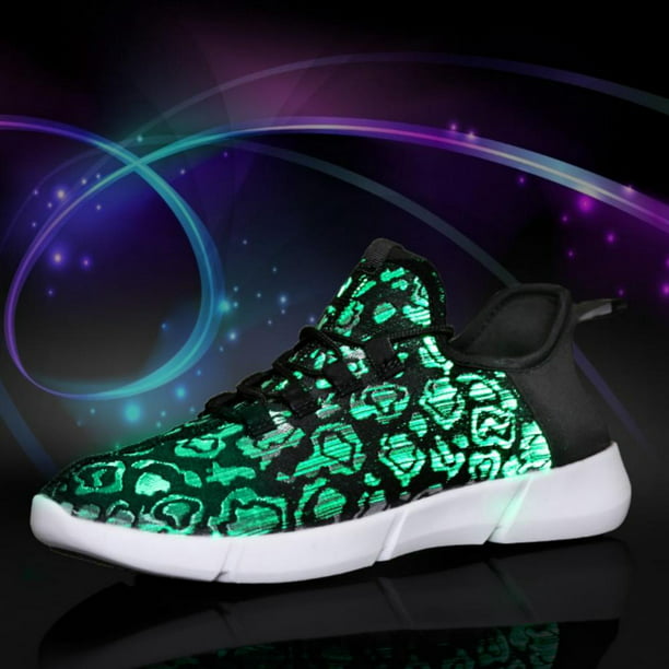 Toddler/Little/Big Kid strengths Kids Boy Girls 7 Color USB Charging LED Shoes Flashing Sneakers 
